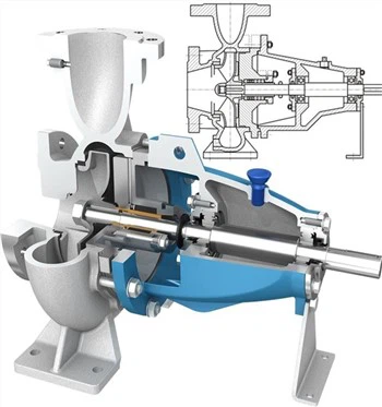 高圧高温単段エンドサクション防爆型工業用IHケミカルポンプ